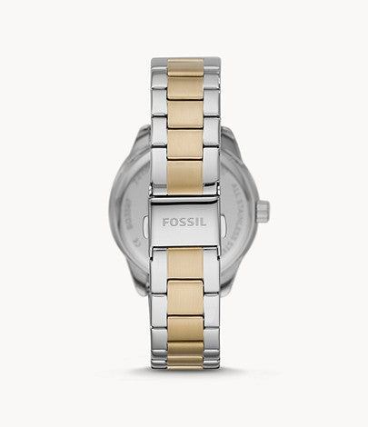 Fossil Women Dayle Three-Hand Date Two-Tone Stainless Steel Watch Bq3597 (Pre-Order)