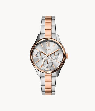 Fossil Women Rye Multifunction Two-Tone Stainless Steel Watch Bq3761 (Pre-Order)