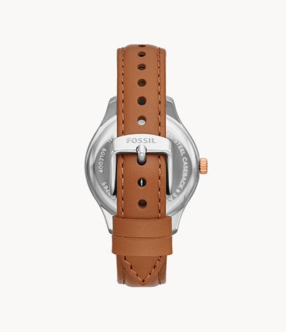 Fossil Rye Multifunction Brown Leather Watch Bq3765 (Pre-Order)