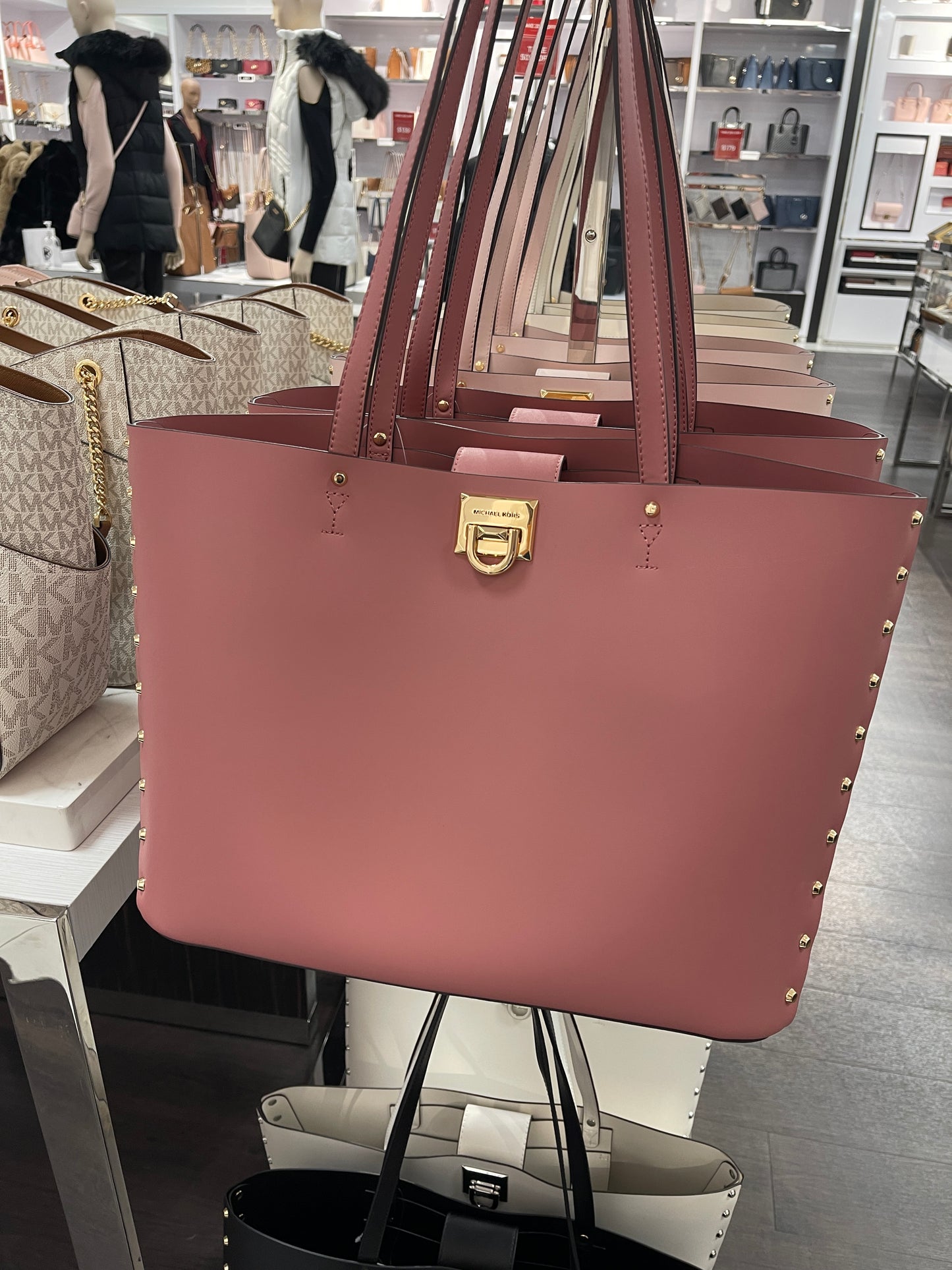 Michael Kors Manhattan Large Tote In Rose – SELLECTION