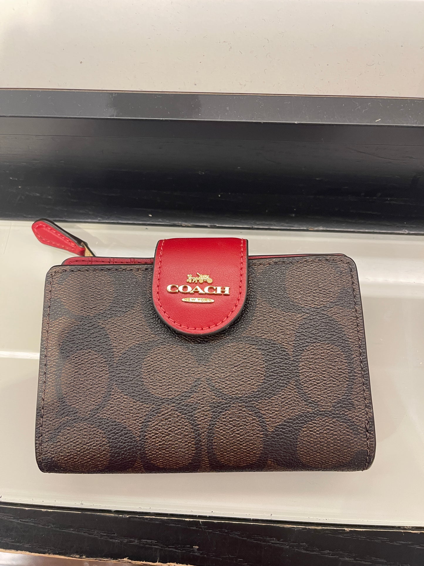 Red and discount black coach wallet