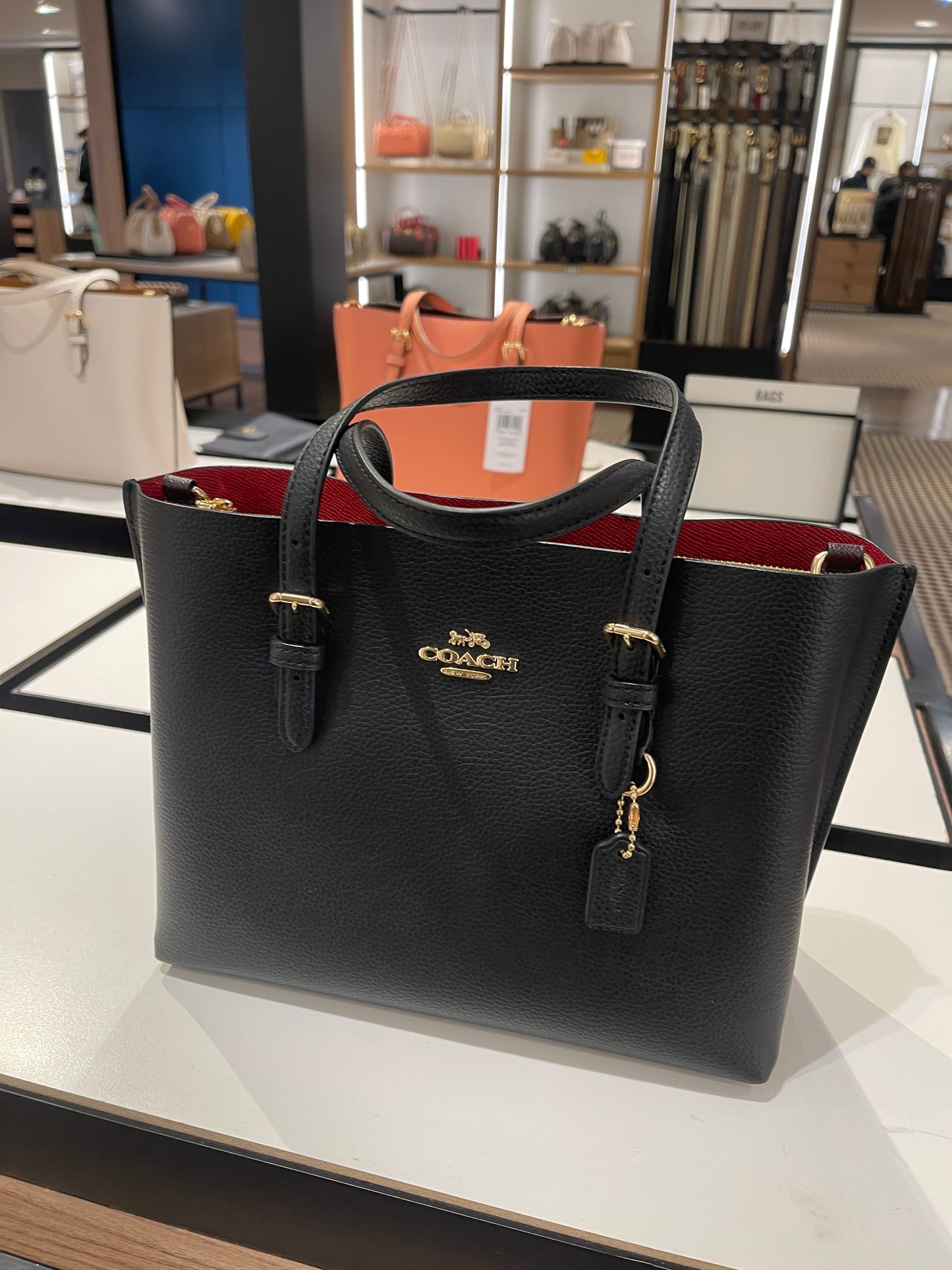 Load image into Gallery viewer, Coach Mollie Tote 25 In Black (Pre-order)
