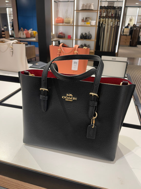 Load image into Gallery viewer, Coach Mollie Tote 25 In Black (Pre-order)
