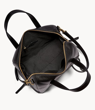 Fossil Sydney Satchel In Black (Pre-order)