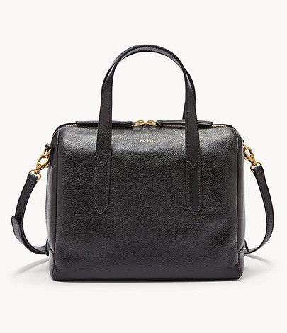 Fossil Sydney Satchel In Black (Pre-order)