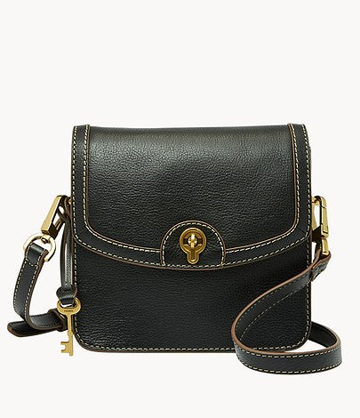 Fossil Ainsley Small Crossbody In Black (Pre-Order)