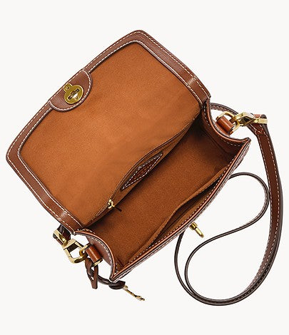 Fossil Ainsley Small Crossbody In Brown (Pre-Order)