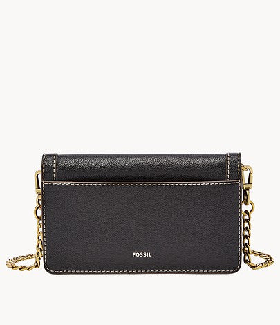 Load image into Gallery viewer, Fossil Ainsley Wallet Crossbody In Black (Pre-order)
