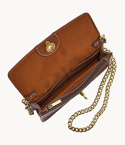 Fossil Ainsley Wallet Crossbody In Brown (Pre-order)
