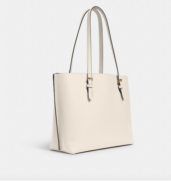 Coach Mollie Tote In Chalk Light Saddle (Pre-Order)