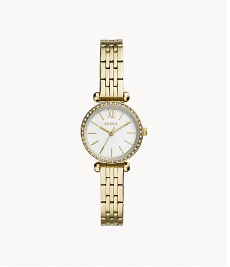 Fossil Women Tillie Mini Three-Hand Gold-Tone Stainless Steel Watch Bq3503 (Pre-Order)