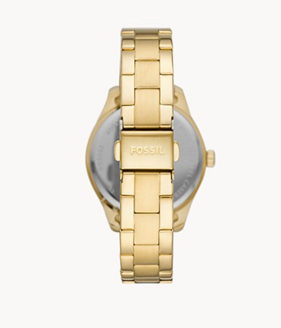 Fossil Women Rye Multifunction Gold-Tone Stainless Steel Watch Bq3692 (Pre-Order)