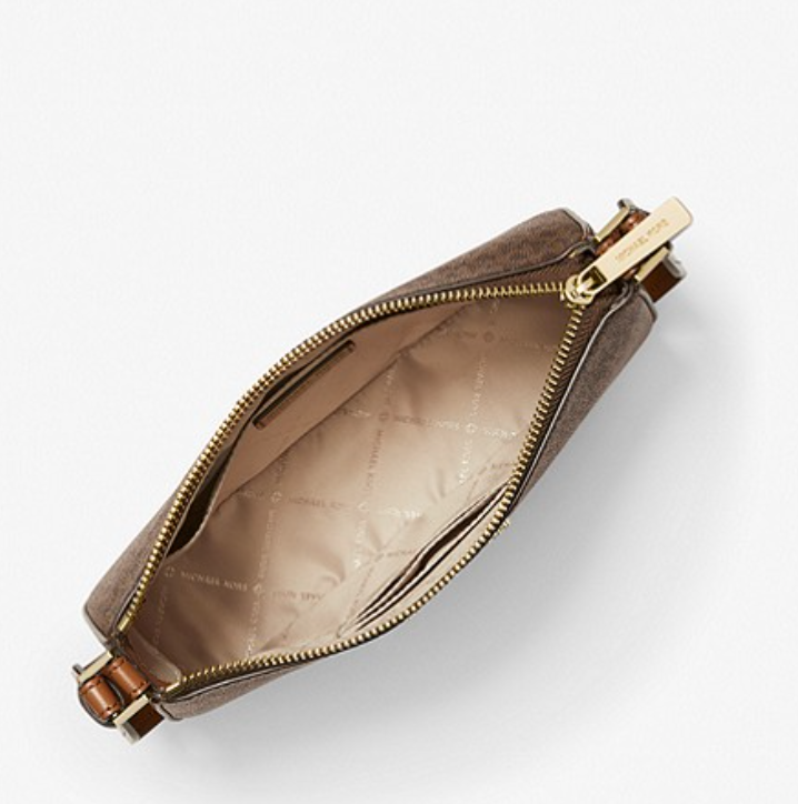 Michael Kors Jet Set Logo Crossbody Bag With Case In Monogram