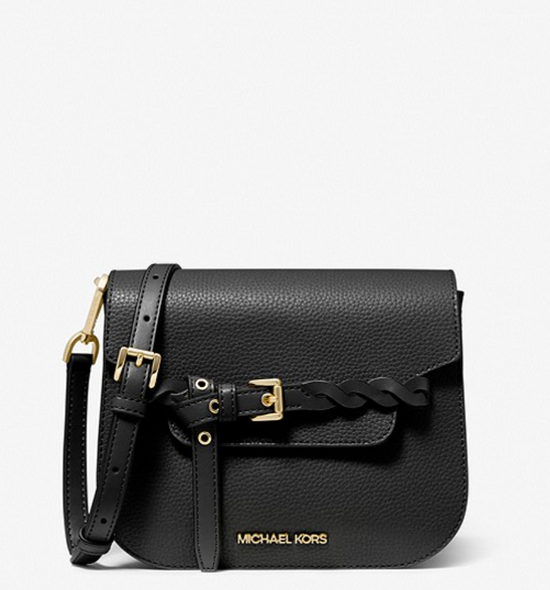 Michael Kors Emilia Small Pebbled Leather In Black