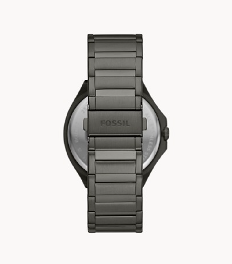 Fossil Men Evanston Multifunction Gunmetal Stainless Steel Watch Bq2609 (Pre-Order)