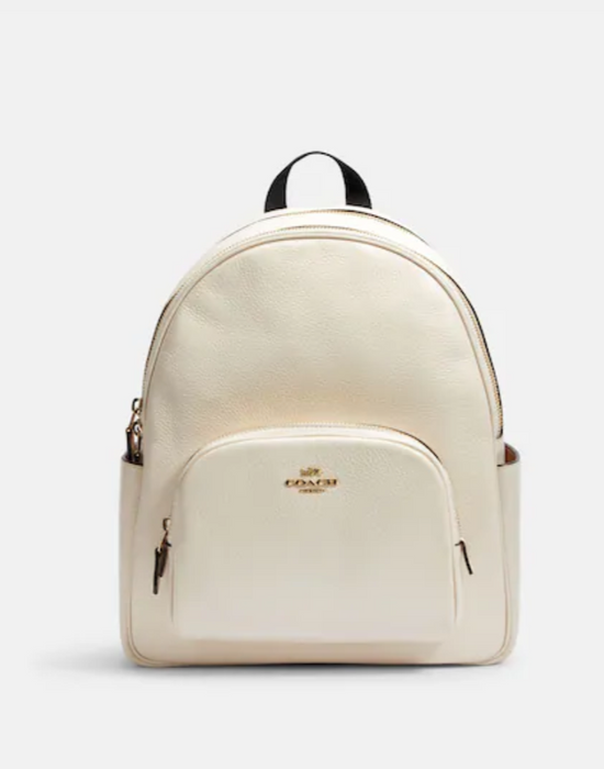 Coach Medium Court Backpack In Gold Chalk (Pre-Order)