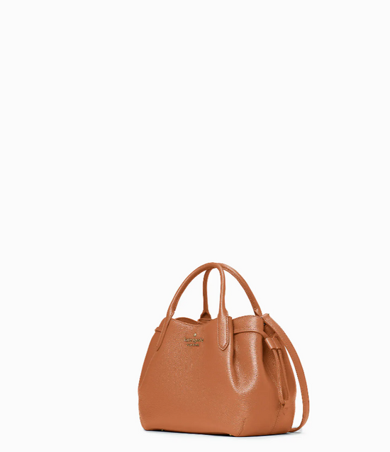 Load image into Gallery viewer, Kate Spade Dumpling Small Satchel In Warm Gingerbread (Pre-order)
