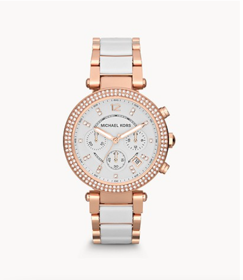 Michael Kors Women Parker Chronograph Two-Tone Stainless Steel Glitz Watch Mk5774 (Pre-Order)