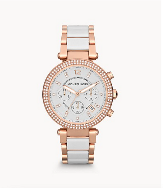 Michael Kors Women Parker Chronograph Two-Tone Stainless Steel Glitz Watch Mk5774 (Pre-Order)