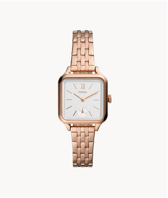 Load image into Gallery viewer, Fossil Women Colleen Three-Hand Rose Gold-Tone Stainless Steel Watch BQ3831
