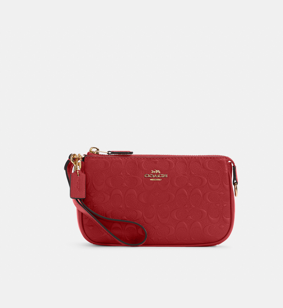Load image into Gallery viewer, Coach Nolita 19 Wristlet In Signature Leather 1941 Red
