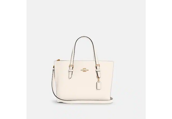 Coach Mollie Tote 25 In Chalk Light Saddle (Pre-order)