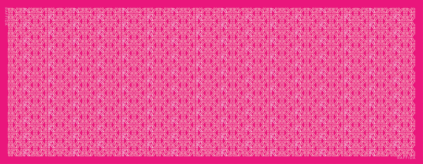 Raffida Monogram 2.0 Shawl In Hot Pink
